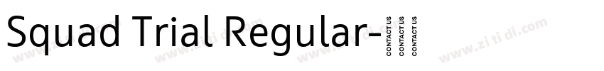 Squad Trial Regular字体转换 Squad Trial Regular字体转换